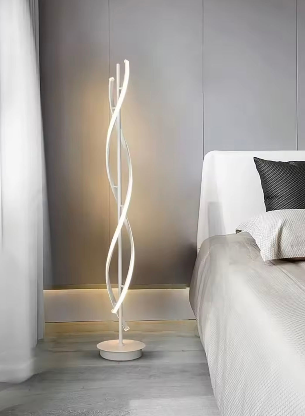 LumiFix™ Helixia – Lampadaire LED Spirale Haut de Gamme