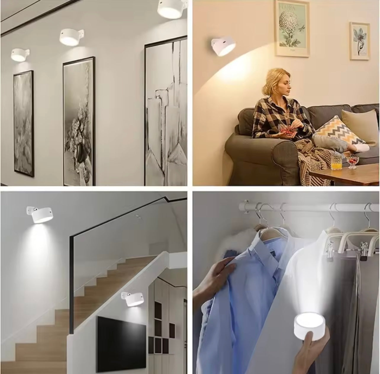 LumiFix™ Stepsafe – Mini Lampe LED Rotative à Capteur USB