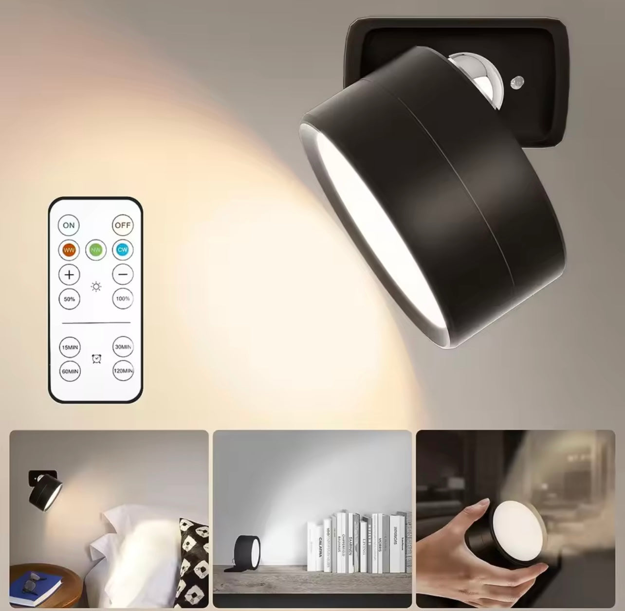 LumiFix™ Stepsafe – Mini Lampe LED Rotative à Capteur USB