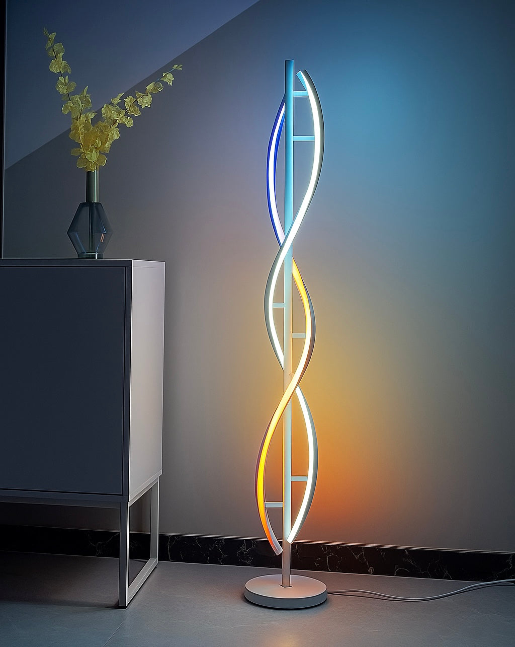 LumiFix™ Helixia – Lampadaire LED Spirale Haut de Gamme