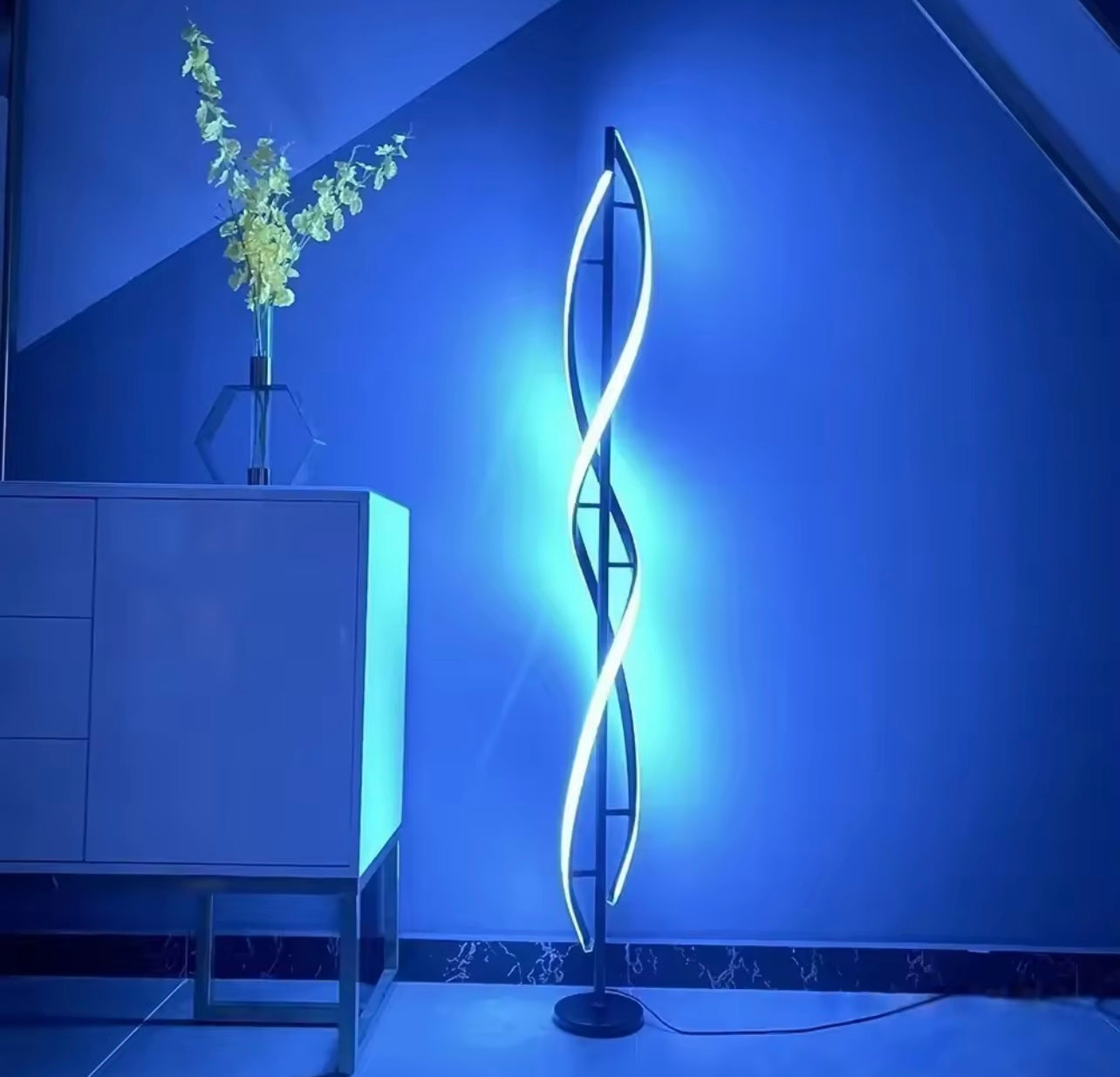 LumiFix™ Helixia – Lampadaire LED Spirale Haut de Gamme