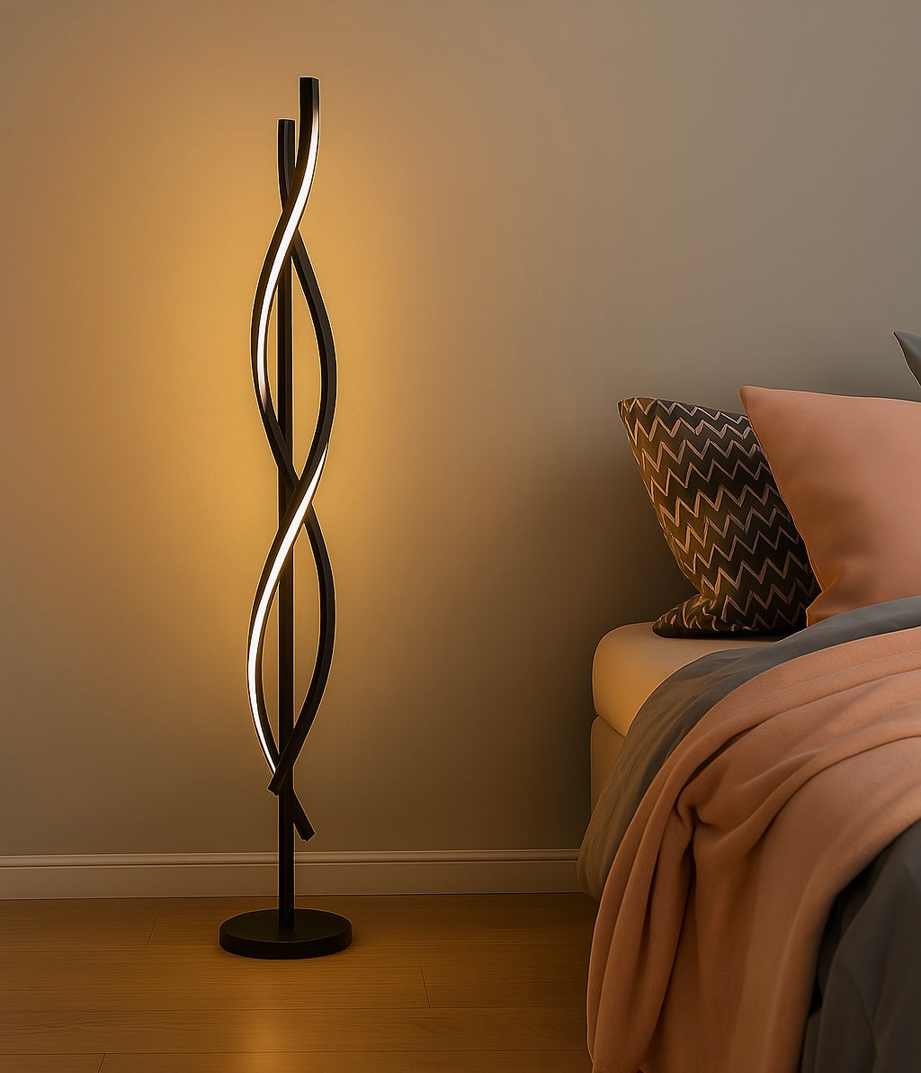LumiFix™ Helixia – Lampadaire LED Spirale Haut de Gamme