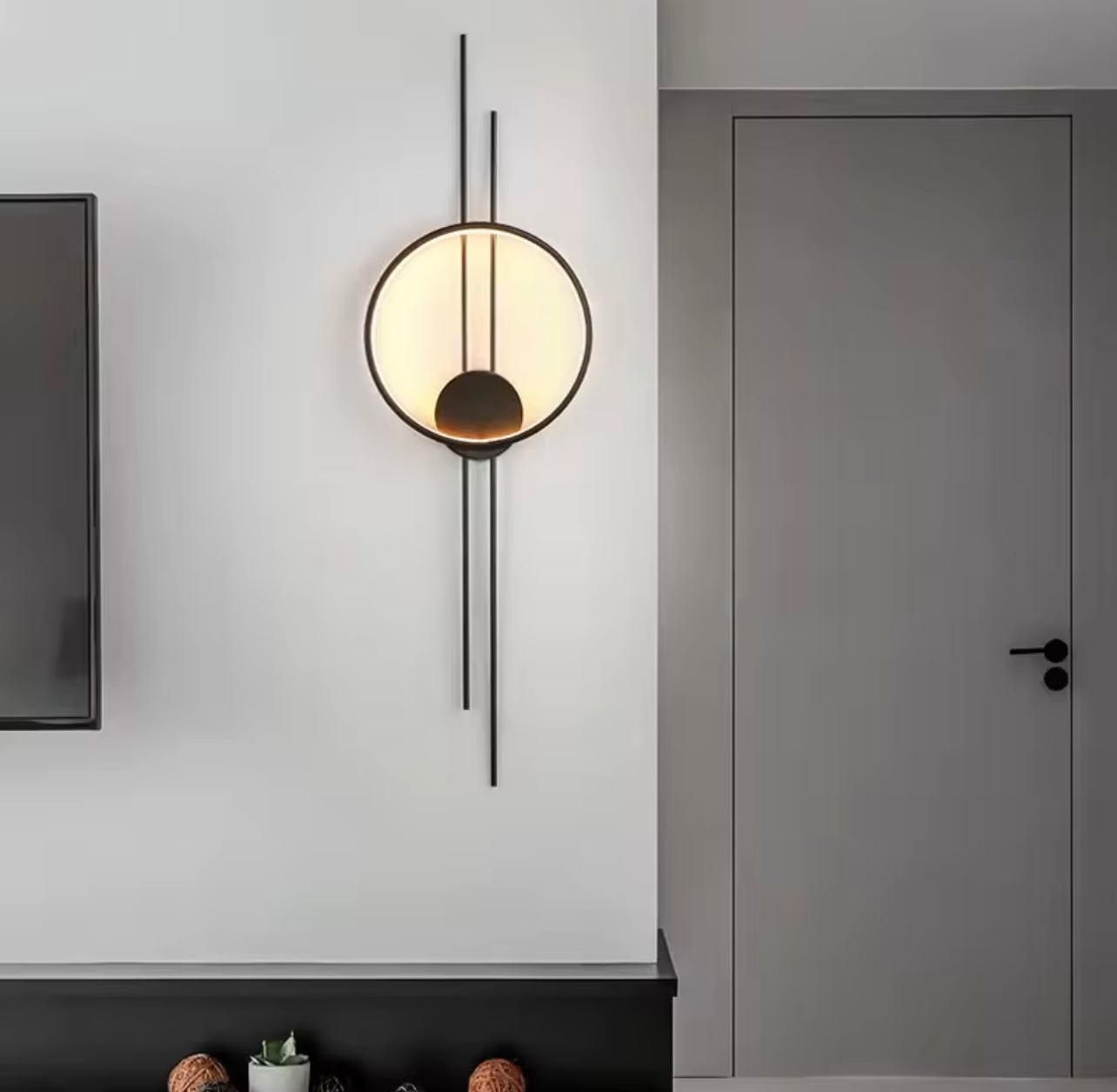 Lumifix™ Solinea – Applique Murale LED Dorée au Design Minimaliste