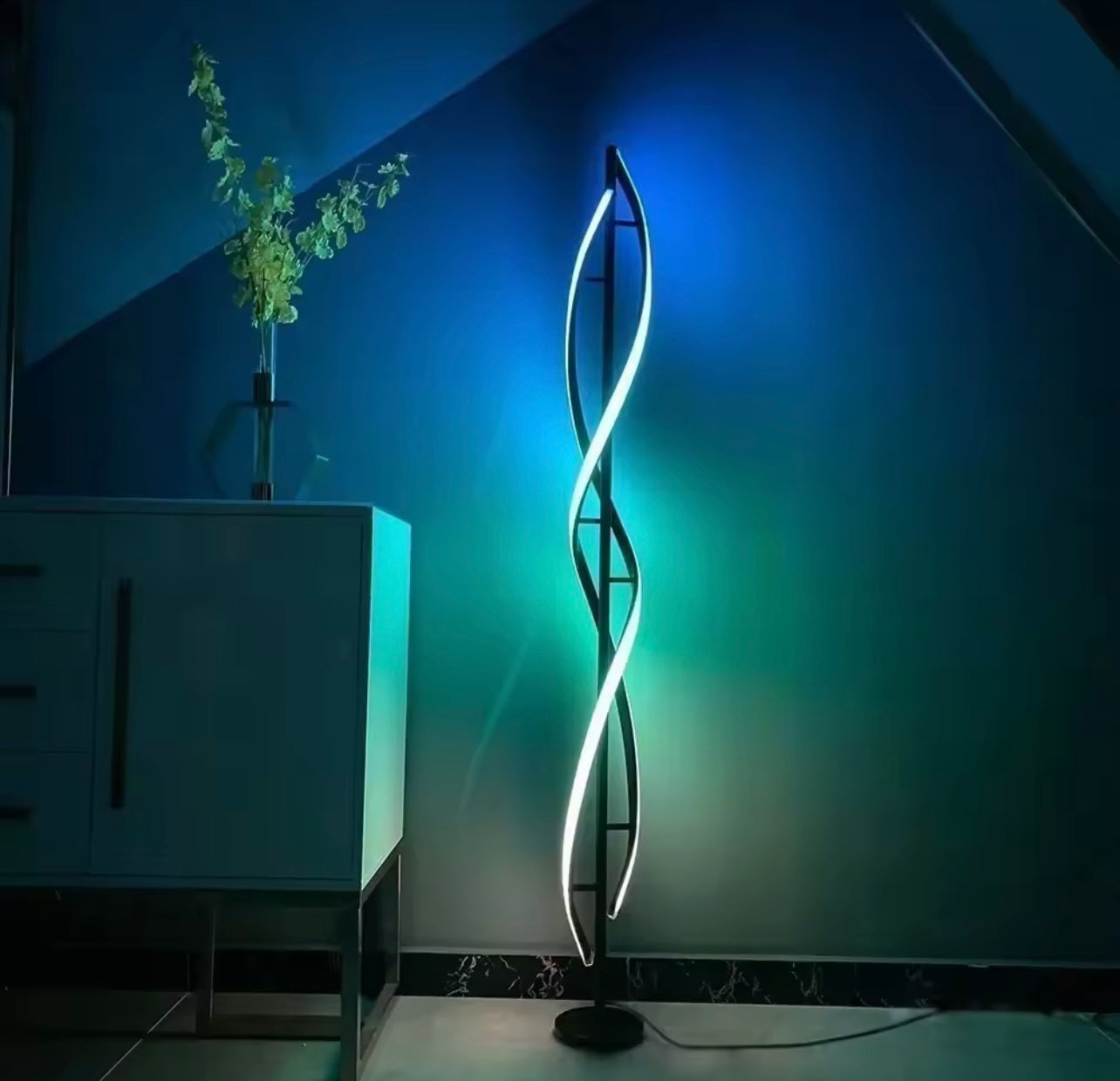 LumiFix™ Helixia – Lampadaire LED Spirale Haut de Gamme