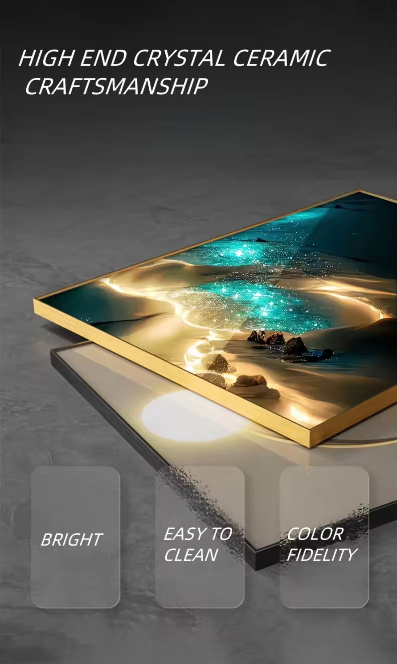 🖼️ MoonShore™ – Applique Murale LED Éclairée