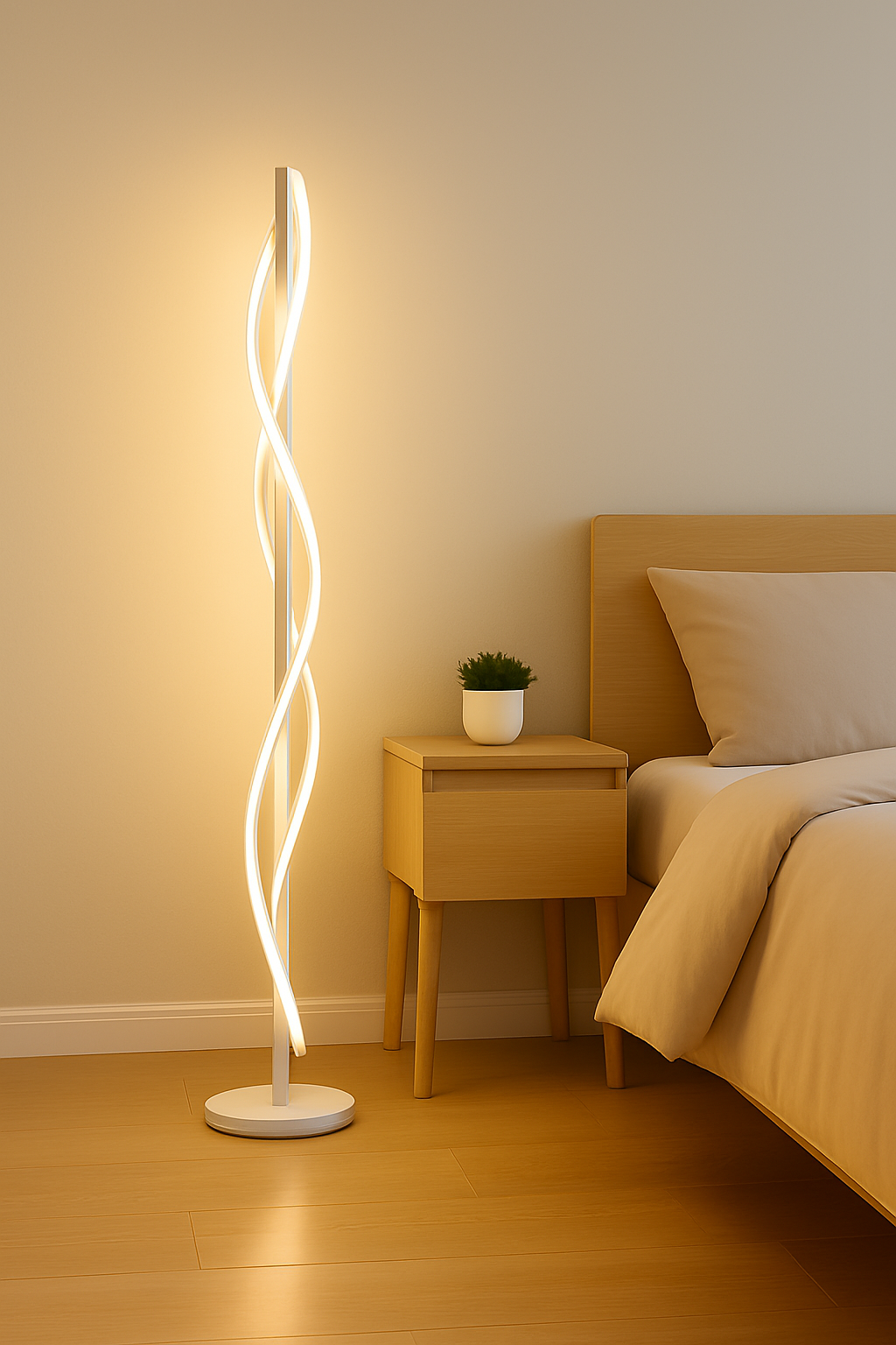 LumiFix™ Helixia – Lampadaire LED Spirale Haut de Gamme