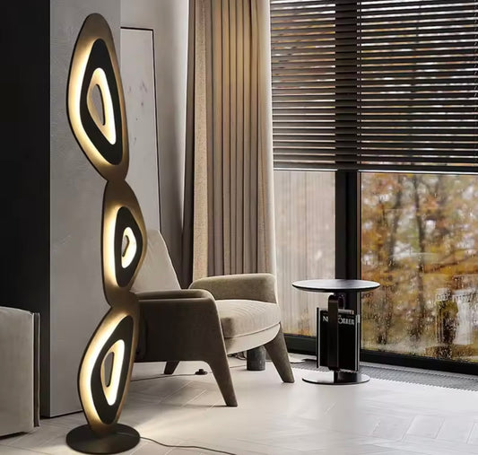 LumiFix™ TriForma – Lampadaire LED design artistique haut de gamme