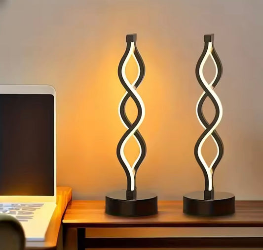 LumiFix™ FlowLite – Lampe LED Spirale de Table Design