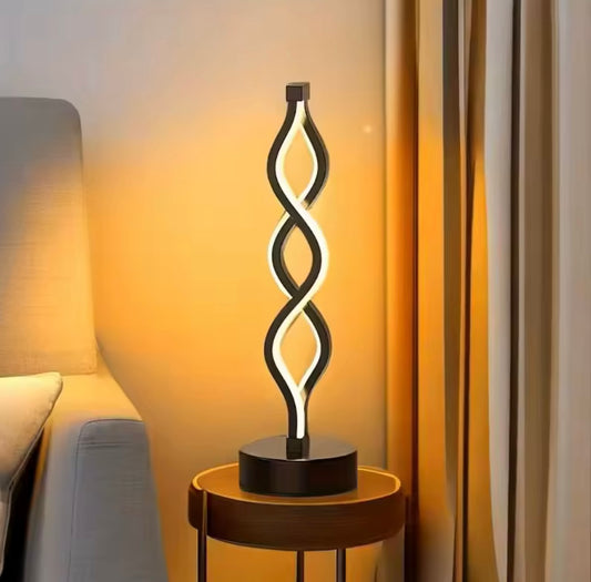 LumiFix™ FlowLite – Lampe LED Spirale de Table Design