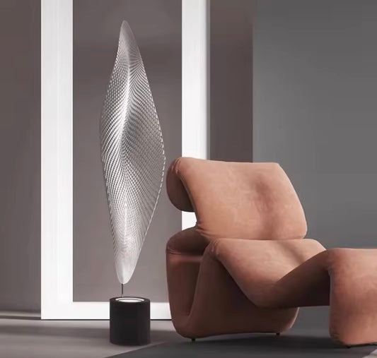 LumiFix™ LumaSculpt – Lampadaire LED artistique contemporain (135 cm / 192 cm)