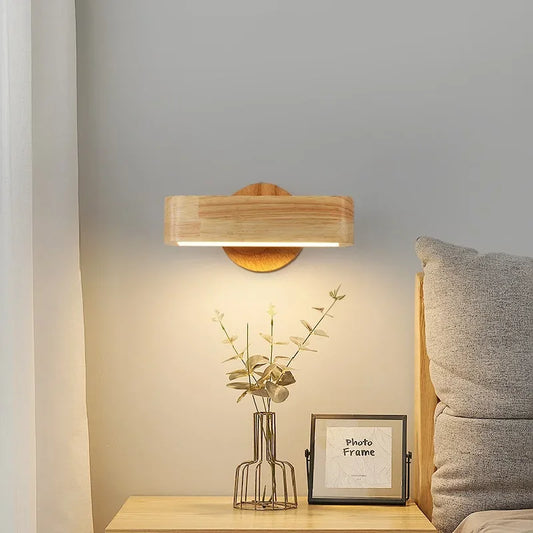 LumiFix™ ArkaWood – Applique Murale LED Orientable Sans Fil