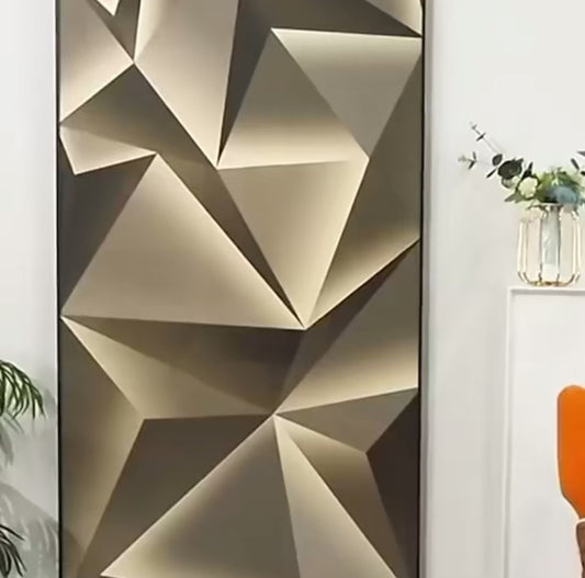 LumaCraft™ – Tableau mural LED abstrait 3D (80×40 cm)
