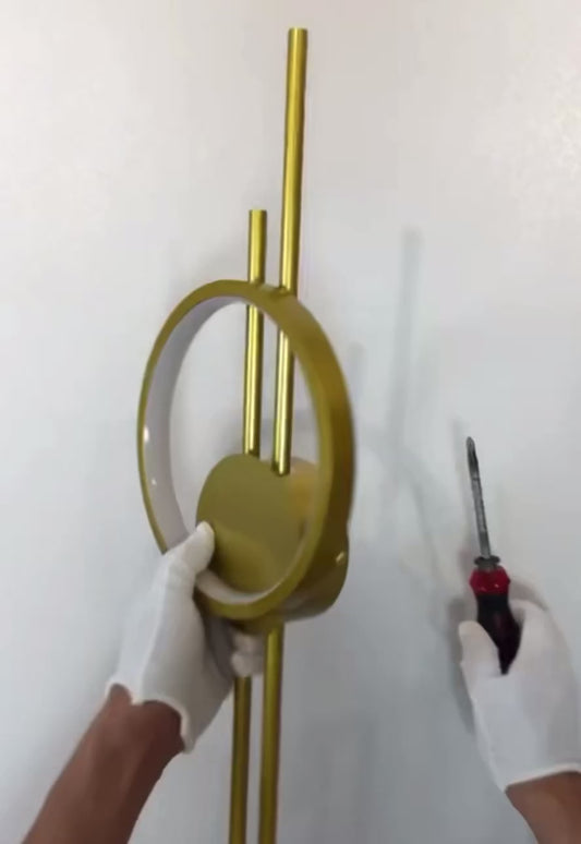 Lumifix™ Solinea – Applique Murale LED Dorée au Design Minimaliste